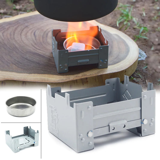Portable Solid Fuel or Alcohol Stove